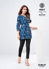 Scarlet Vol 8 By Deeptex Fancy Poplin Cotton Short Kurti Bulk Orders In India
